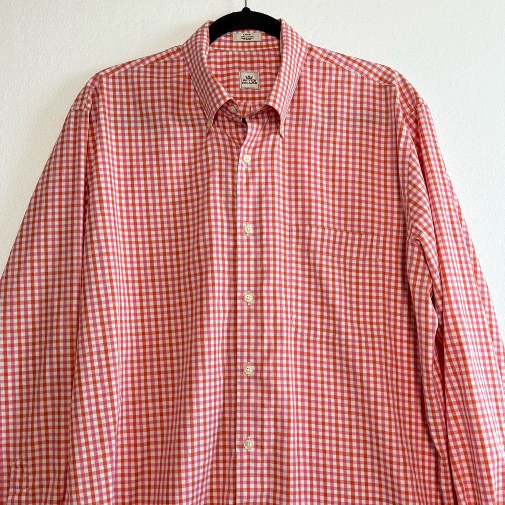 Peter Millar Crown Cotton Gingham Button Down Shi… - image 3